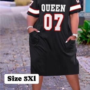 Black Queen 07 Graphic Dress sz 3XL NEW